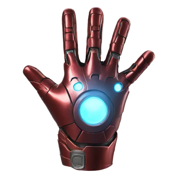 iron man glove pointed like a plane sticker