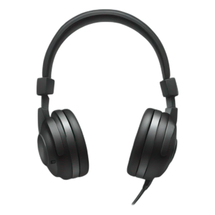 headphones with microphone sticker