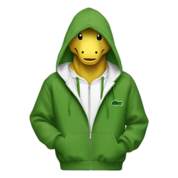 Lacoste tênis friends with white lacoste hoodie sticker