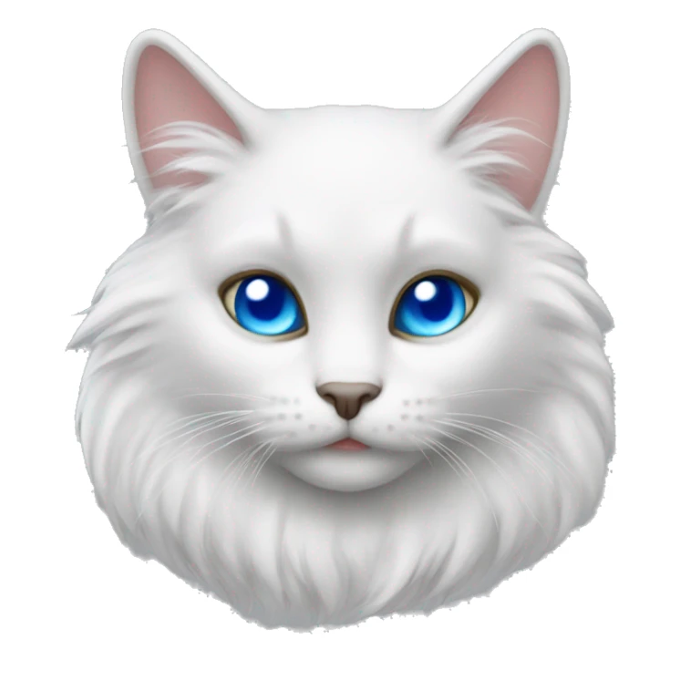 White furry anthro cat blue eyes spanish corsair sticker