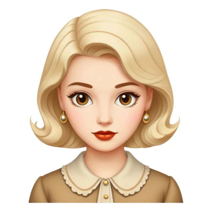 women vintage, retro, aesthetic  sticker