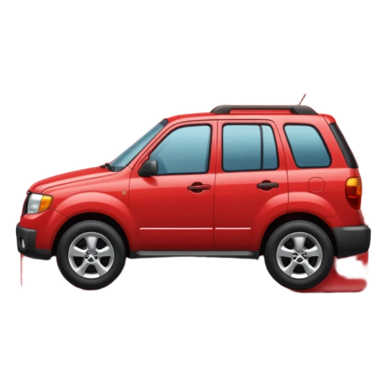 A **simple emoji-style icon** of a **red multipocket folder**, clean and minimal, with **layered inner tabs**, subtle shading, and a **small red Mazda Tribute car symbol** on the front.
 sticker