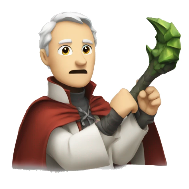 Dr fatalis qui lève la main en signe de protestation  sticker