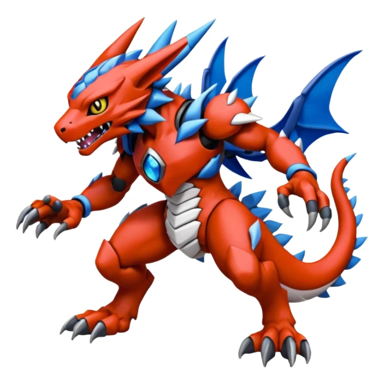Veemon-Guilmon-Wargreymon-Protogen-Pokémon-Digimon-Fakémon-fusion-hybrid-creature sticker