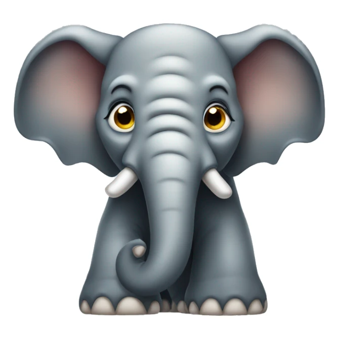 elephant winking his eye sticker
