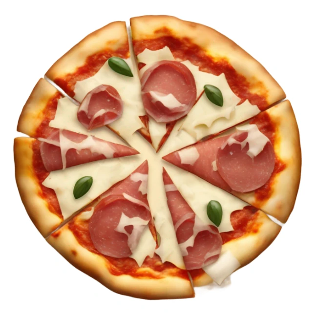 Pizza with bresaola and parmigiano reggiano sticker