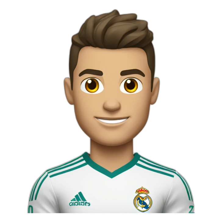 Cristiano Ronaldo in real Madrid kit sticker