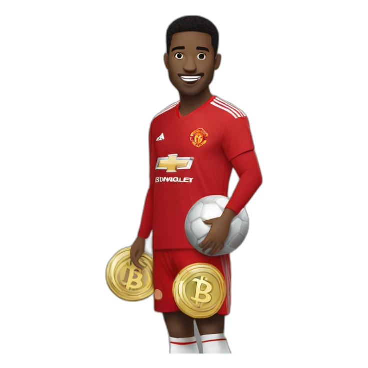 Manchester United bitcoin to the moon sticker