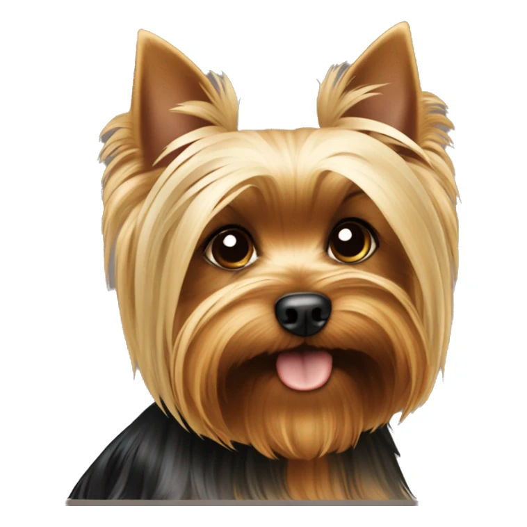 Yorkshire Terrier schwarz braun und blond sticker