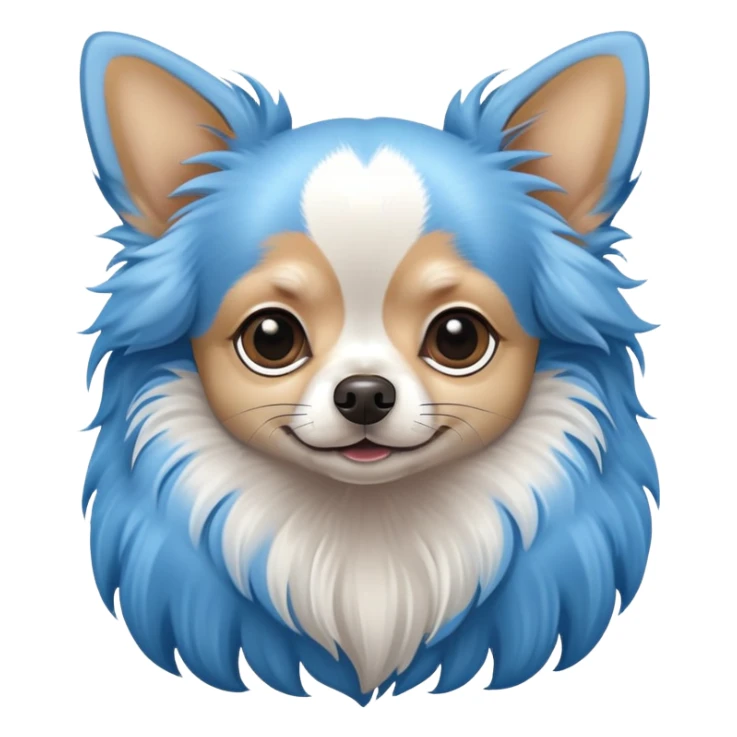 Chihuahua longhair blue
 sticker