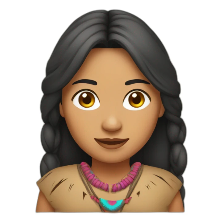 Navajo woman sticker
