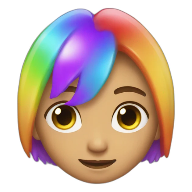 rainbow glow up sticker