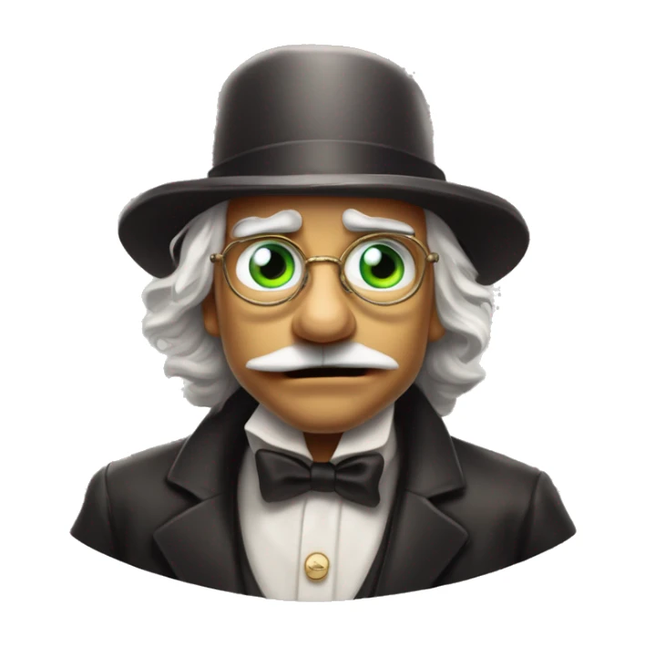 Gem collector in Uncle Scrooge style, oil paint, mysterious eyes, intricate lips, masterpiece pose, odd perspective, beautiful, desirable, logical sticker