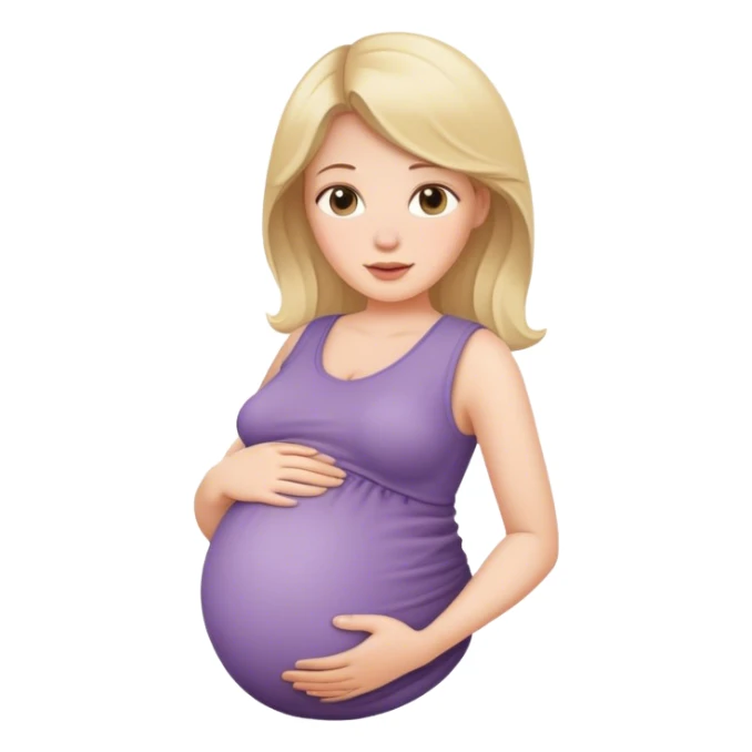 Pregnant white women sticker