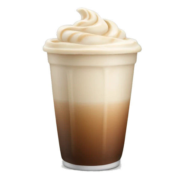ice latte with no whipped cream sticker