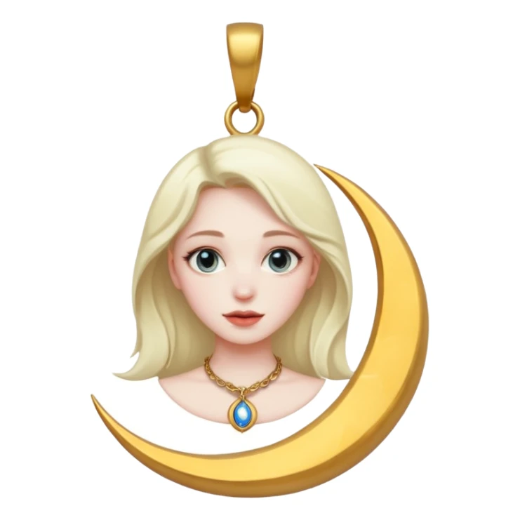 wiccan moon girly goddess sticker