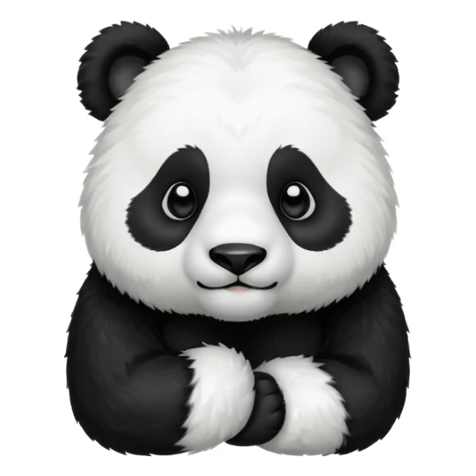 panda hlaf body sticker