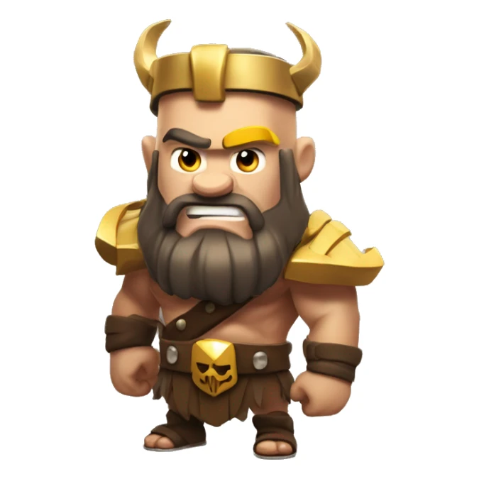 Clash of clans barbarian king  sticker