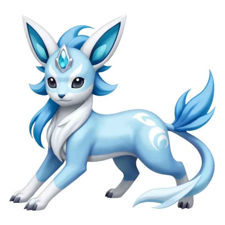 Primarina-Glaceon-Suicune-Amaura-Dialga-fusion sticker