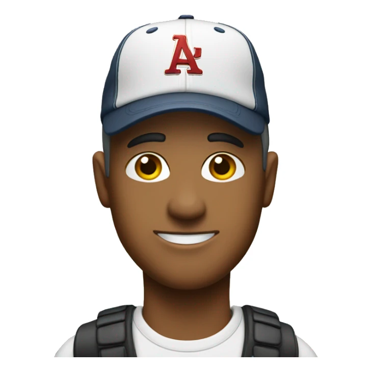 Director of ticket sales wearing a baseball cap sticker