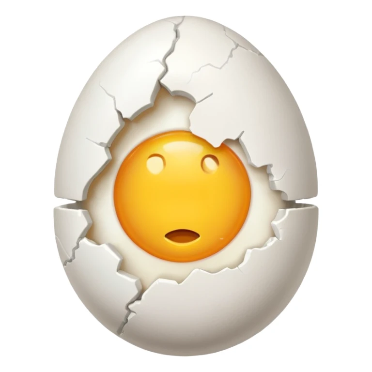 cracked egg sticker