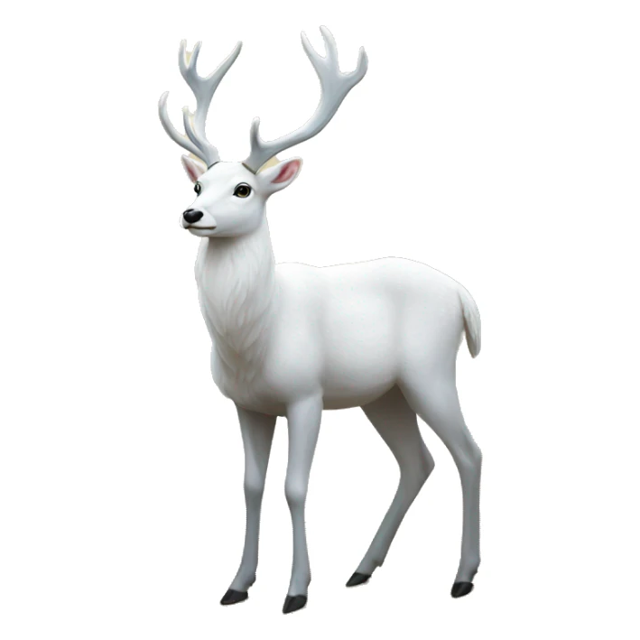 Majestic white deer sticker