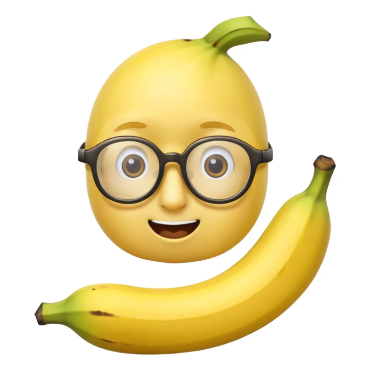 banana with glasses one banana only sticker