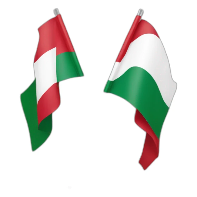 Flag of Budapest and Flag of Austria sticker