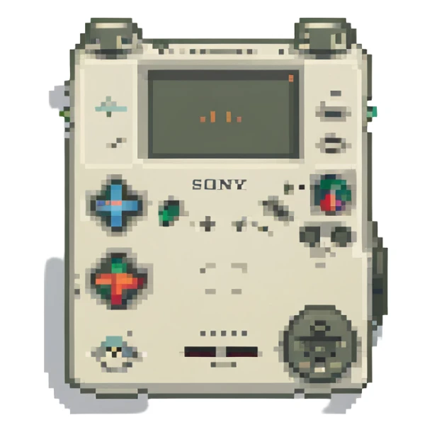 белый плеер Sony, no background sticker