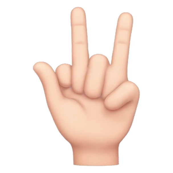 A Hand with extended fingers moving right to left with pinky slightly raised  sticker