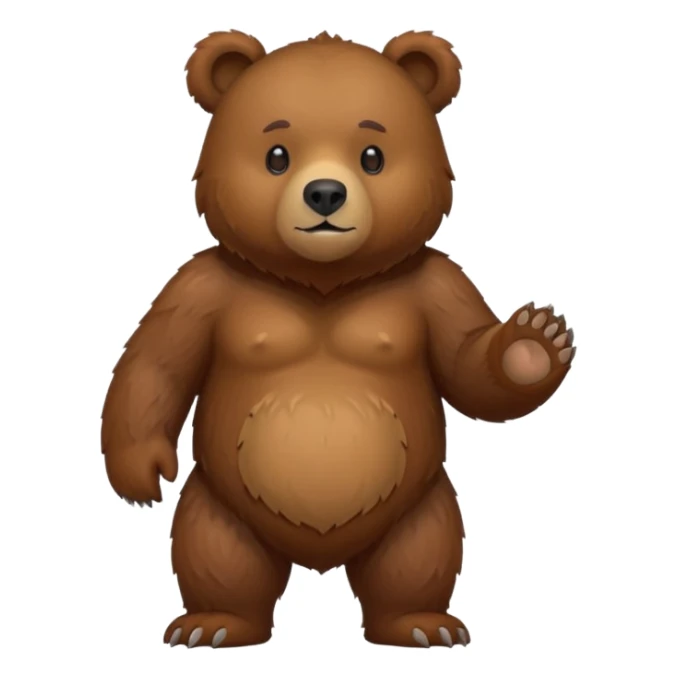 realistic bear sticker