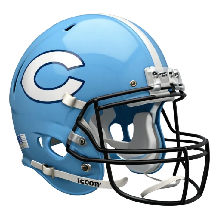 college football Carolina Blue helmet

 sticker