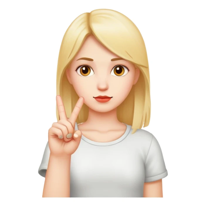 girl with middle finger sticker