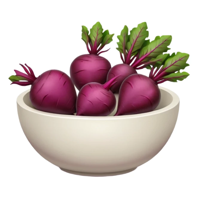 white bowl with several whole purple beets sticker