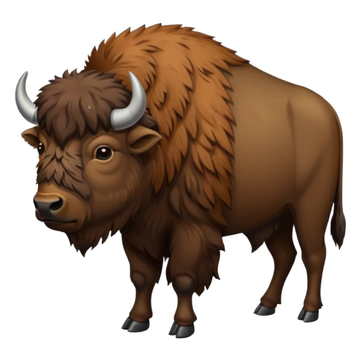 bisonte americano en zoológico sticker