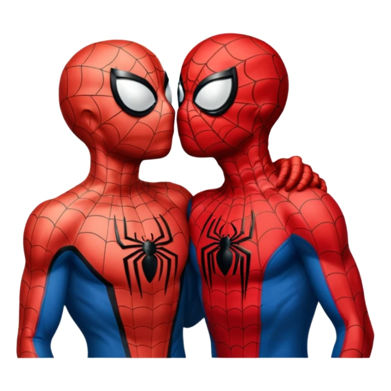 Spider-Man kissing Spider-Man sticker