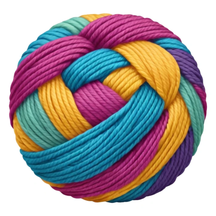 colorfull ball of yarn sticker