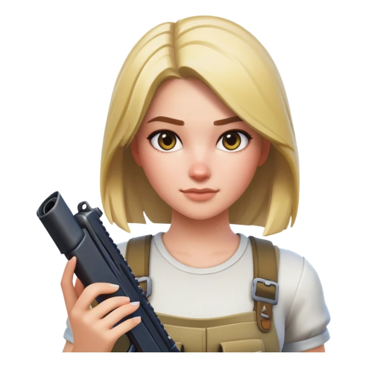 girl playing fortnite sticker