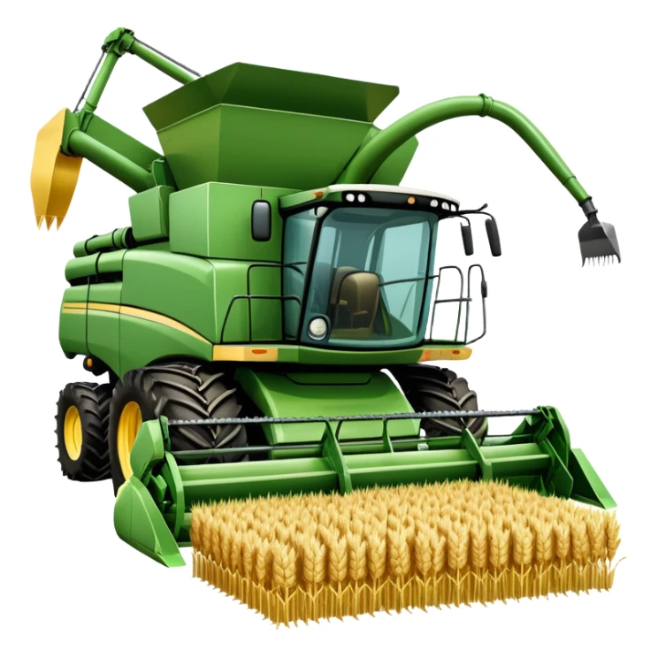 An icon featuring a wheat field, a combine harvester, fertilizer formulas, and plant cells, symbolizing agronomy. The design includes farming tools and crops, representing agricultural science, crop production, and plant biology. Transparent background highlights sustainable farming and growth. sticker