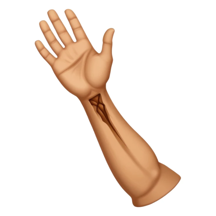realistic and expressive veiny forearm emoji sticker
