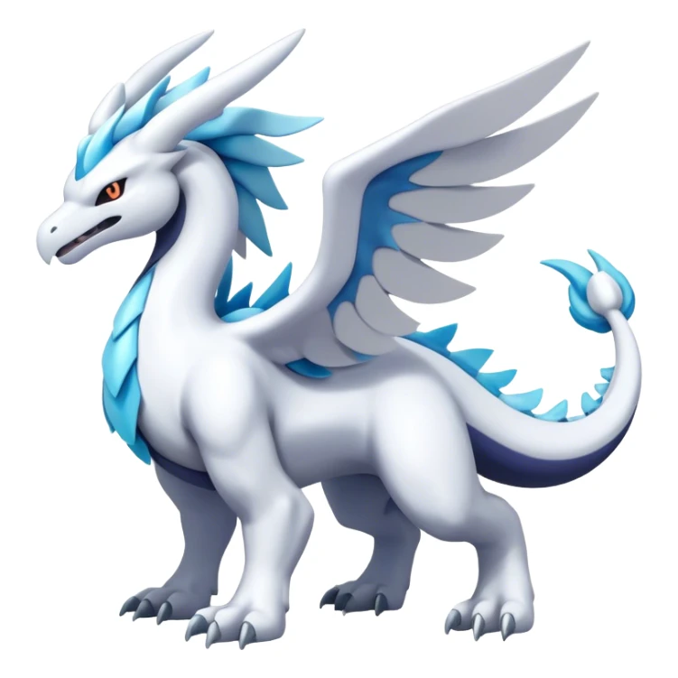 Kyurem-reshiram-Lugia-suicune-hybrid, full body sticker