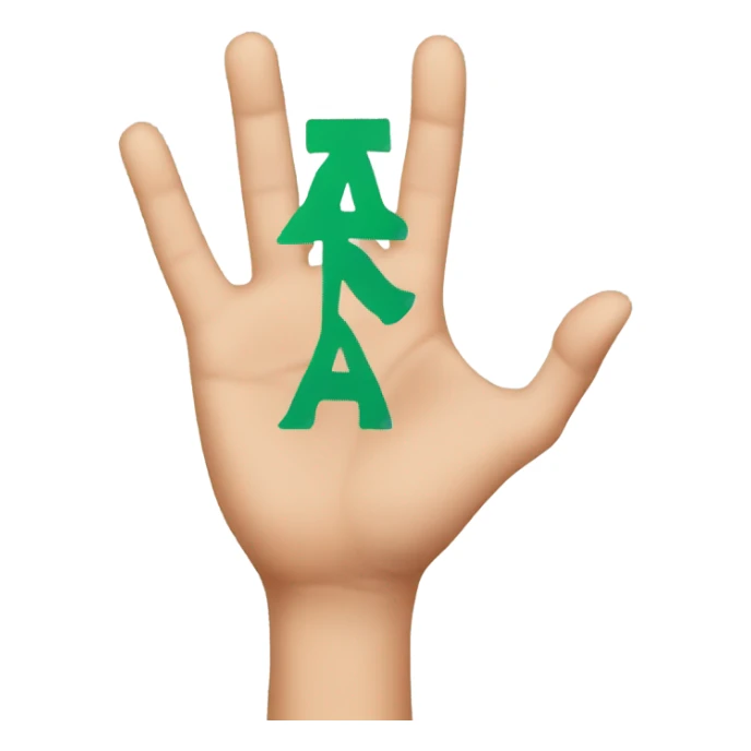 A Hand with the Eastside sign sticker