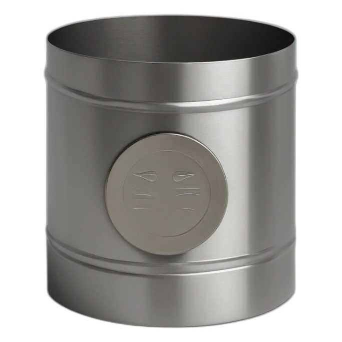Circular Charity box steel with coin sticker