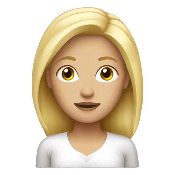 Blonde woman sticker