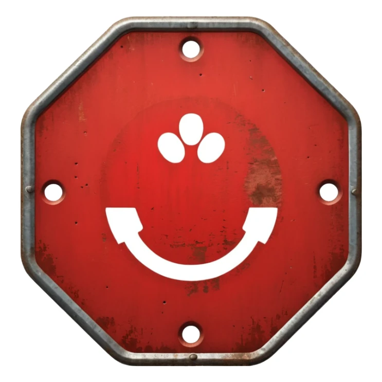 mac os metal mute no sound 🔇 stop sign sticker