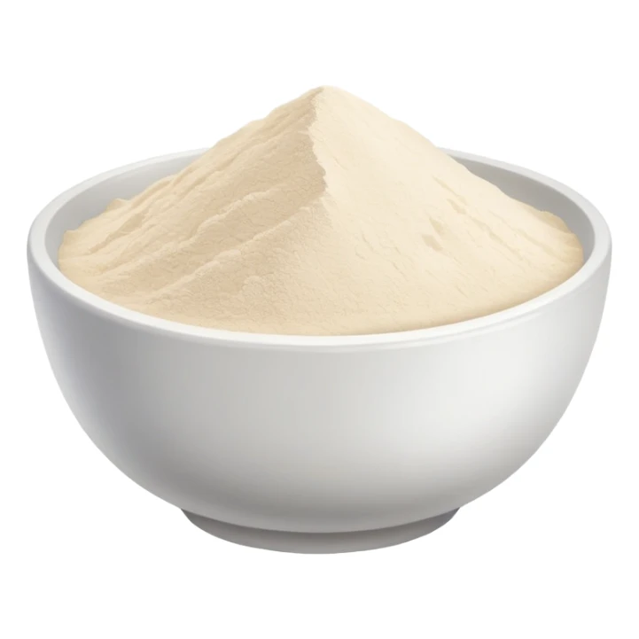 a bowl of wheat flour sticker