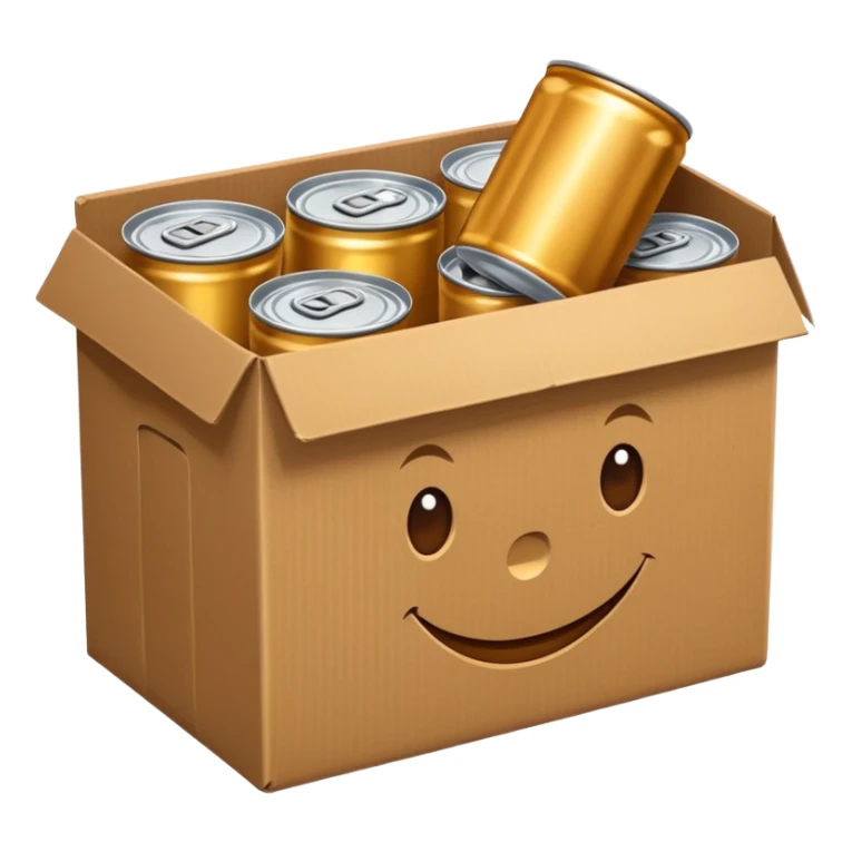 canned food in a box sticker