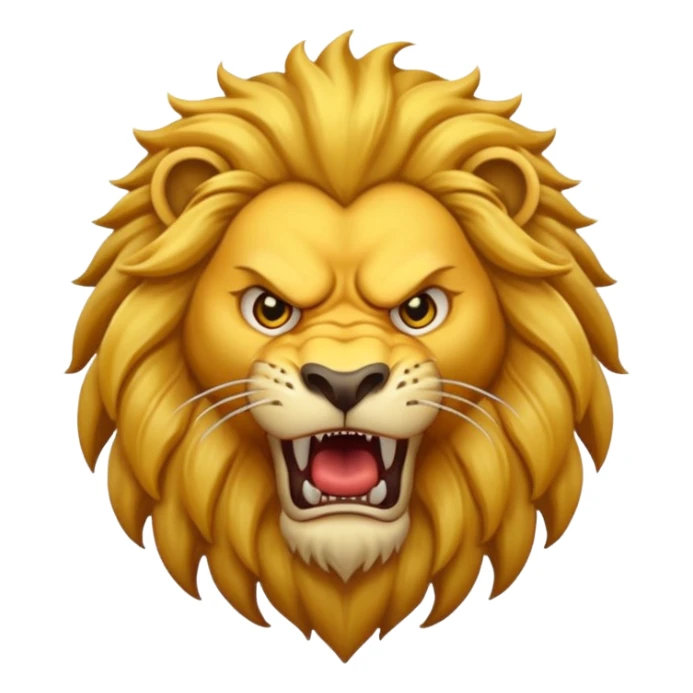 Angry Feared King Lion sticker