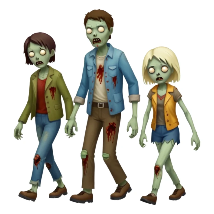 zombie   family  sticker