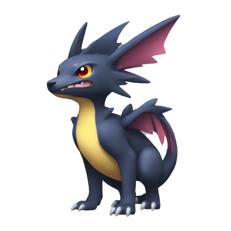 cool edgy cute colorful Dark-type nargacuga Pokémon full body sticker